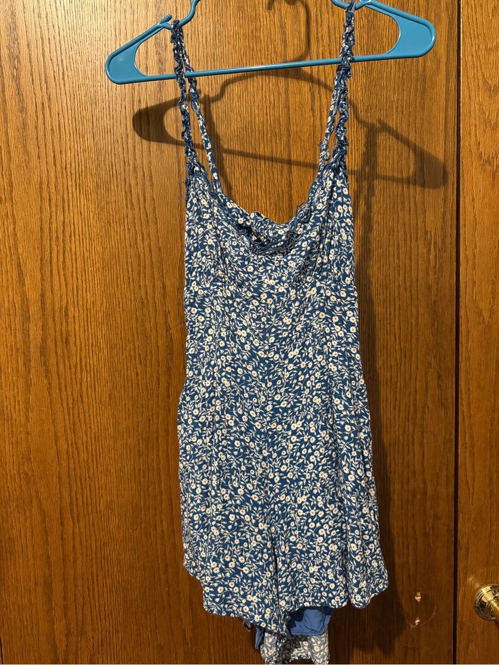 Princess Polly Blue Floral Romper